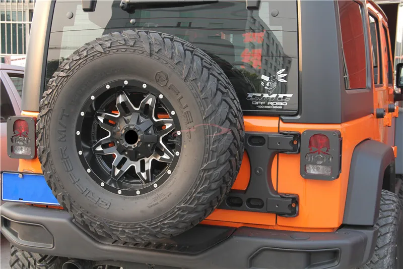 Подходит для Wrangler JK 2006- черный запасное колесо Mount Kit