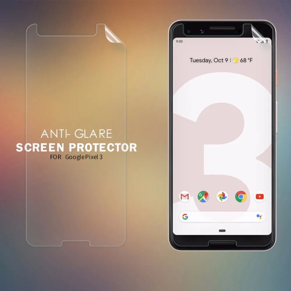 Защитная пленка NILLKIN для экрана Google Pixel 3 2 шт./лот прозрачная/Матовая Антибликовая