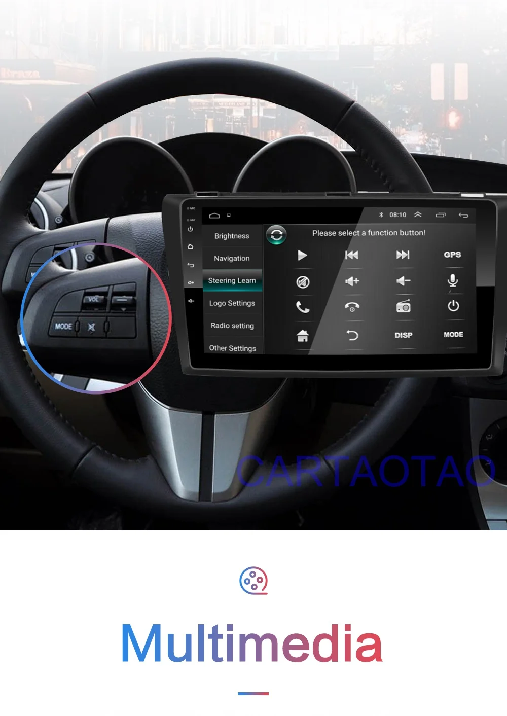 2G+ 32G " 2din Android 8,1 GO автомобильный Радио gps навигация wifi Bluetooth плеер карта для Mazda 3 2004-2013 автомобильный dvd-плеер