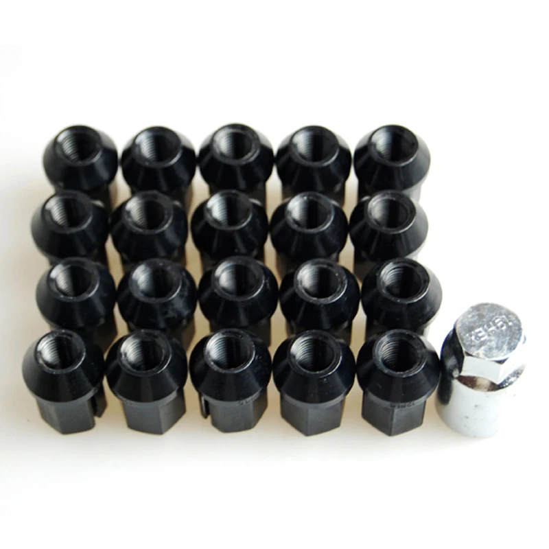 Алюминиевые колёсные гайки 35 мм P1.25 AL7075 черные|lug nuts aluminum|lug nut wheellug set |