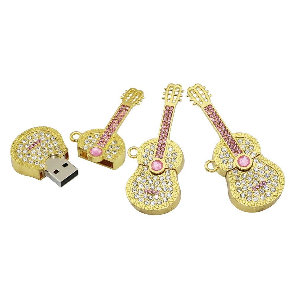 Кристалл деревянная ручка привода Гитары USB Flash Drive Memory Stick флэш-накопитель диск U