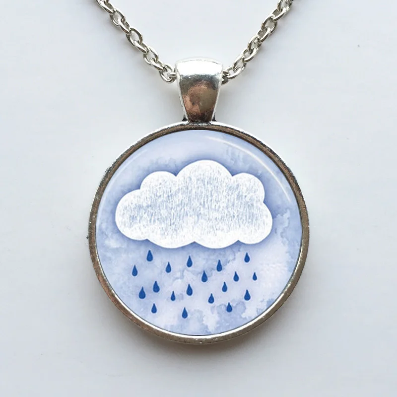 Бесплатная доставка ожерелье с изображением горячего тропического облака дождя