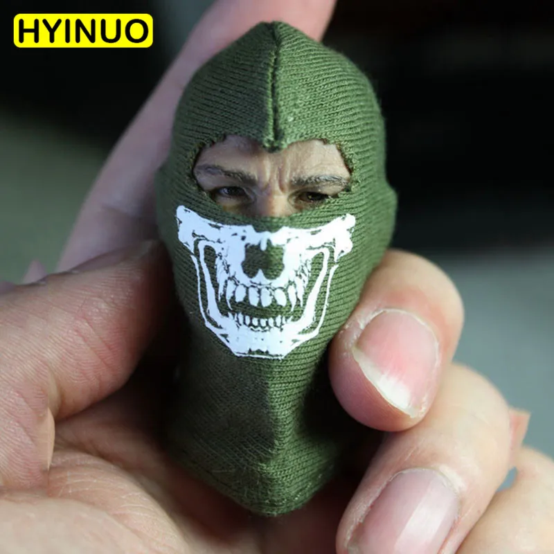 1/6 Scale спецназ мужской модный скелет головной убор в масках воин игра игрушка для
