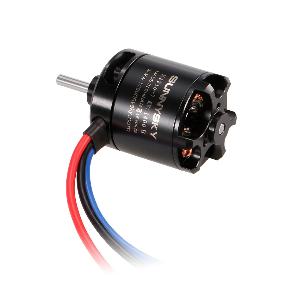 Бесщеточный мотор SUNNYSKY X2216 KV1400 II 2 4S для радиоуправляемого самолета|motor for|brushless