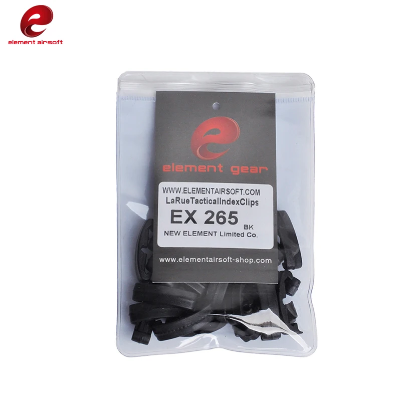 Element Airsoft LaRue Tactical IndexClips Rail Cover Clips Black Picatinny Flat Protection 30 PIC/SET EX265 | Спорт и развлечения
