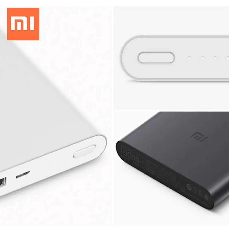 Xiaomi mi Power Bank 10000 мАч Быстрое Зарядное Устройство внешний блок батарей портативное