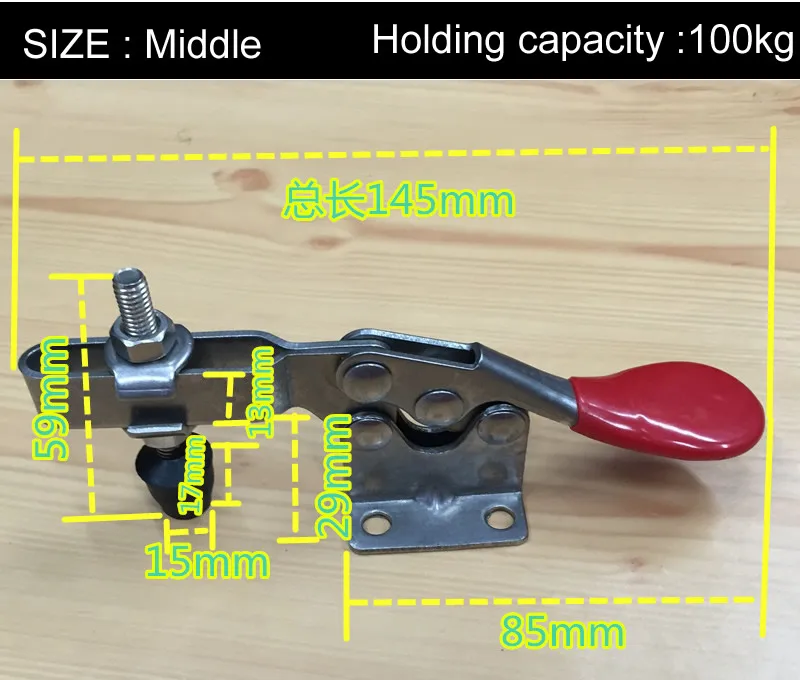 304 нержавеющая сталь быстрая прижимная горизонтальная фиксация без ржавчины