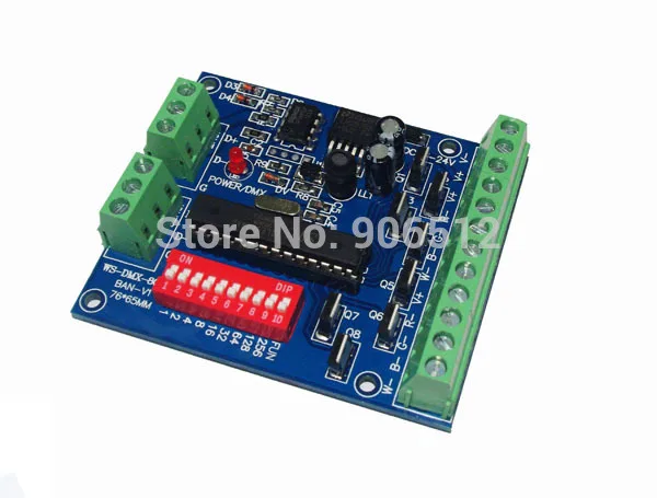 Бесплатная доставка контроллер 8CH dmx512 RGBW 8 каналов 2 группы выход быстрая для