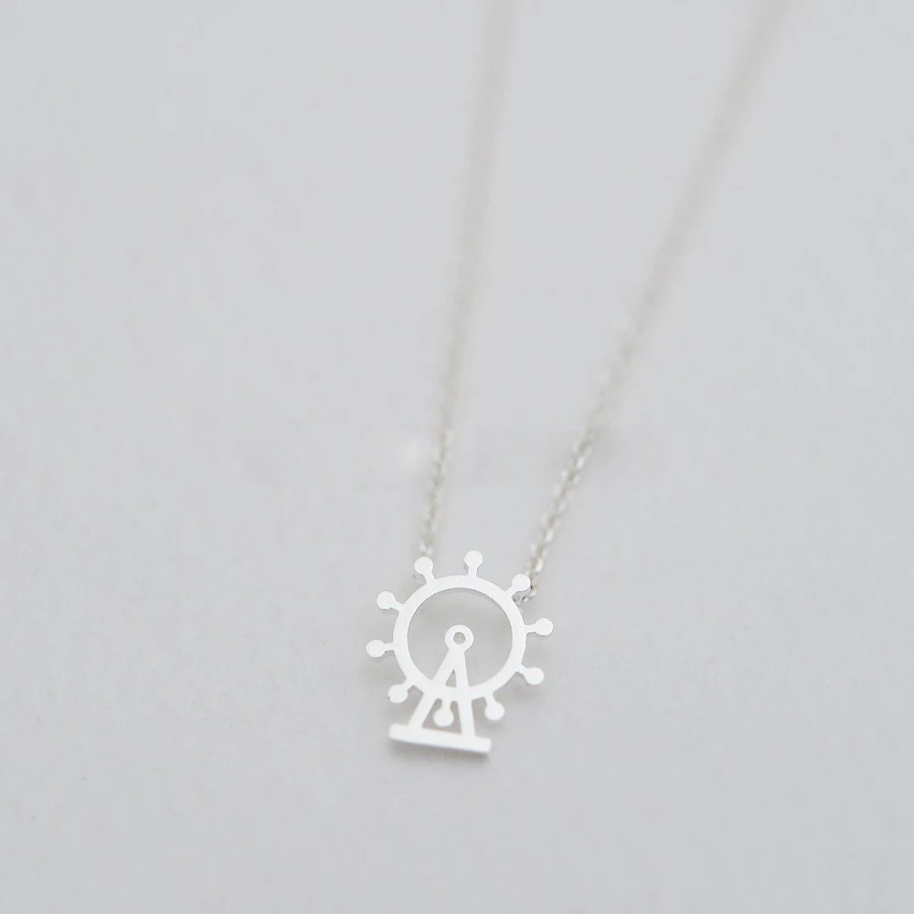 Модные лондонские глаз кулон ожерелья с подвесками колеса обозрения