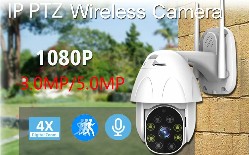 5MP 3MP 1080P беспроводная безопасность IP PTZ камера Скорость купольные камеры для видеонаблюдения Открытый ONVIF двухстороннее аудио P2P камера wifi Camhi