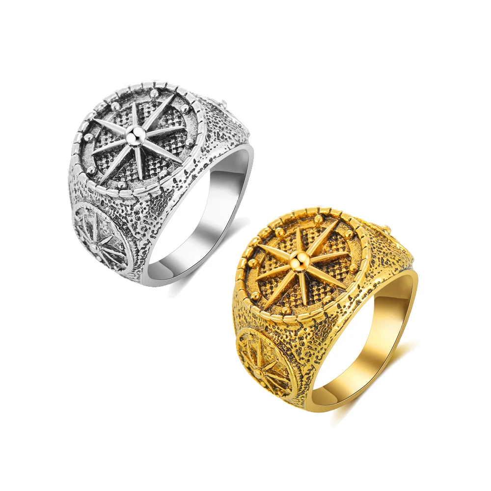 Женское и мужское Винтажное кольцо позолоченное Золотое серебряное подарок для