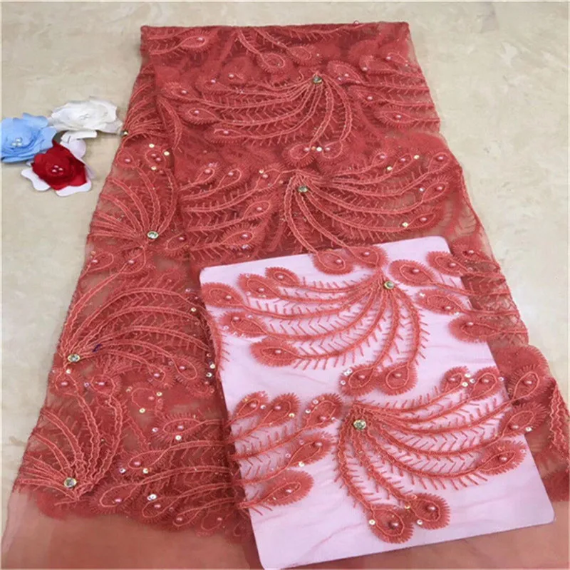 2019 белые высококачественные африканские кружевные тканевые бусины камни