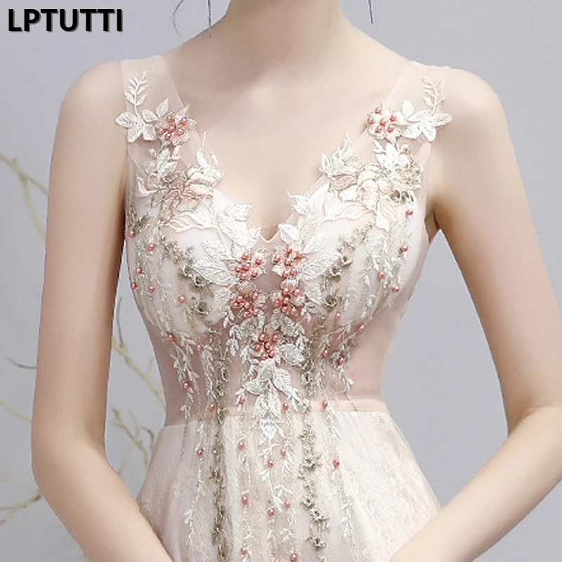 LPTUTTI Beading Embroidery New For Women Elegant Date Ceremony Party Prom Gown Formal Gala Events Luxury Long Evening Dresses | Свадьбы и