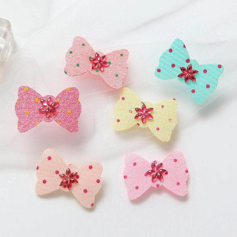 6 PCS/Set Cartoon Crown Rabbit Butterfly Pattern Girls Magic Hair Sticker Children Headdress Hairbands For Kids Accessories | Детская
