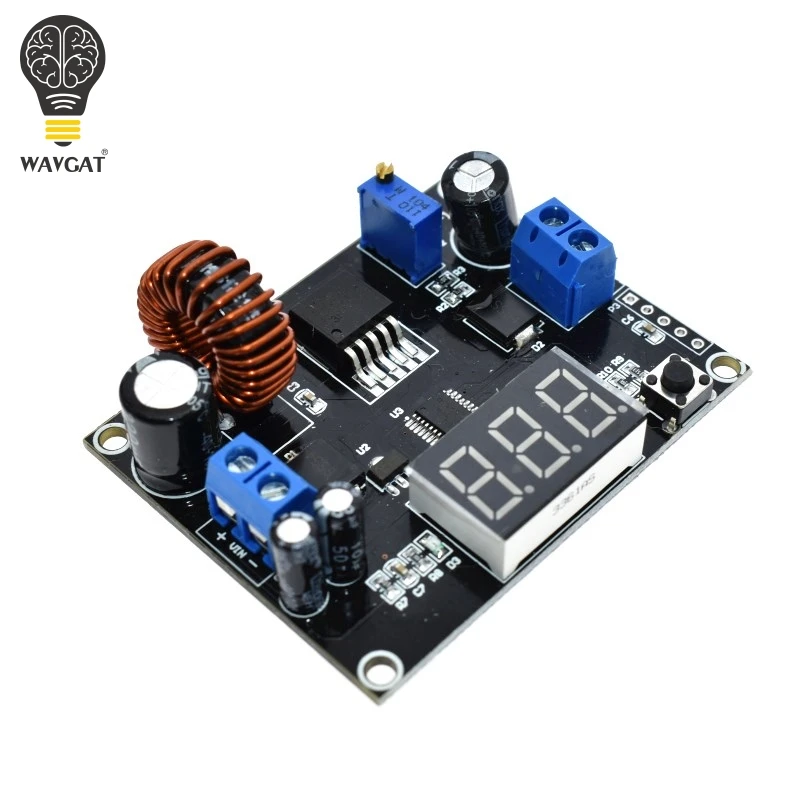 WAVGAT VHM 111 цифровой Повышающий Модуль питания Boost 5A DC 3в 35в до 5в 45в регулятор