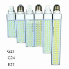 Светодиодная лампа-кукуруза, 81012151830 Вт, G24G23, E27, 5730 SMD, 180 градусов