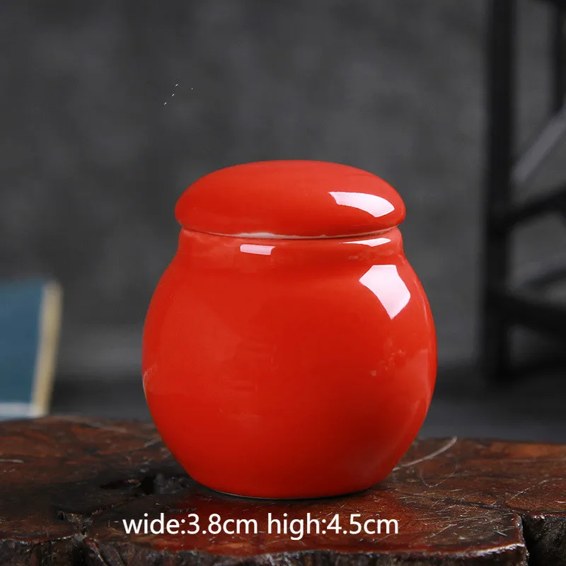 Китайский керамический чайный контейнер, чайный набор кунг-фу, аксессуары, чайные банки, коробка для дома или офиса, чайная посуда C - Цвет: Style B-7
