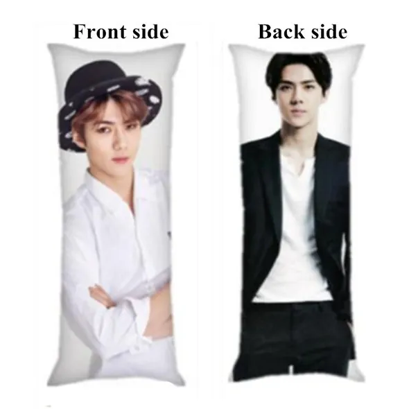 picture Индивидуальный Sehun EXO домашний обнимающий длинный Чехол для подушки, наволочка для подушки, подарок для девочки - Цвет: picture