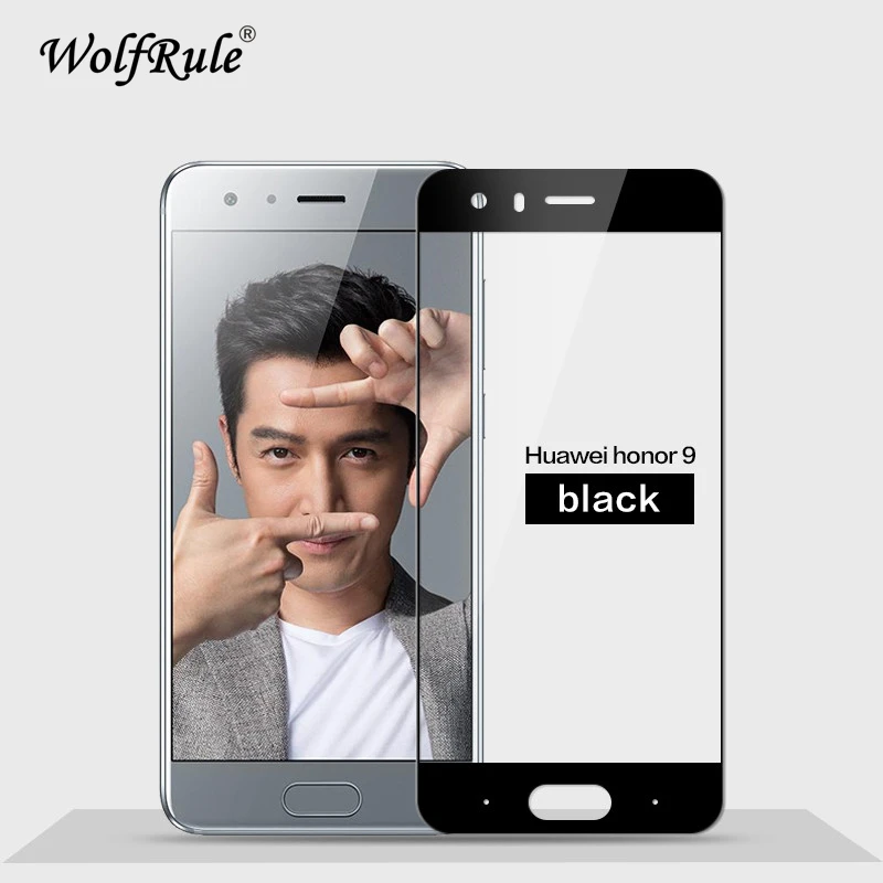 Protector de pantalla para Huawei Honor 9, cristal templado 2.5D, cobertura completa, 2 unidades-0