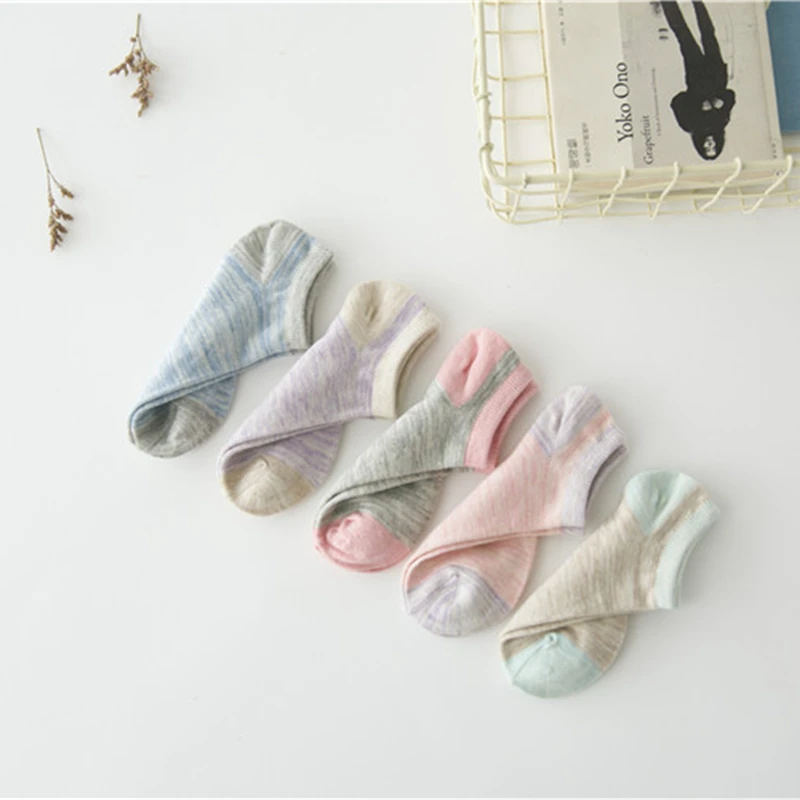 Лидер продаж 2017 летние хлопковые носки для женщин и девочек тапочки модные