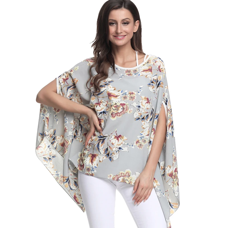 4XL 5XL 6XL Плюс Размер Женская одежда 2018 блузка рубашка женская рукав &quotлетучая