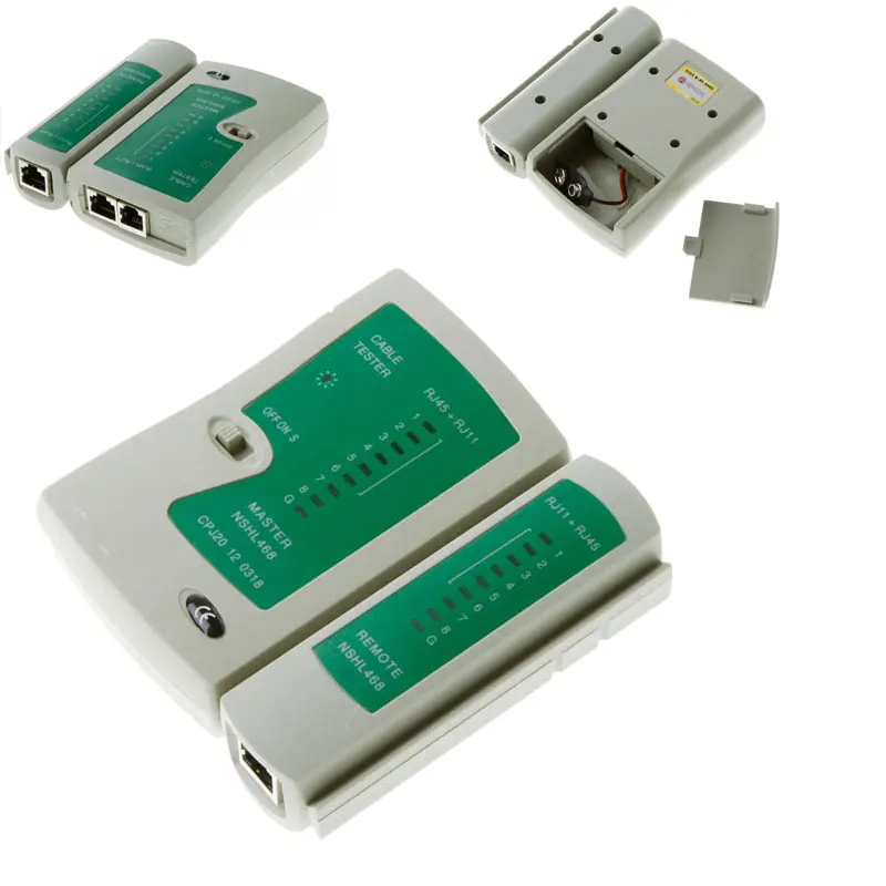 Профессиональный тестер RJ45 RJ11Cat5 Cat6 LAN кабеля ручной сетевого детектор проводной