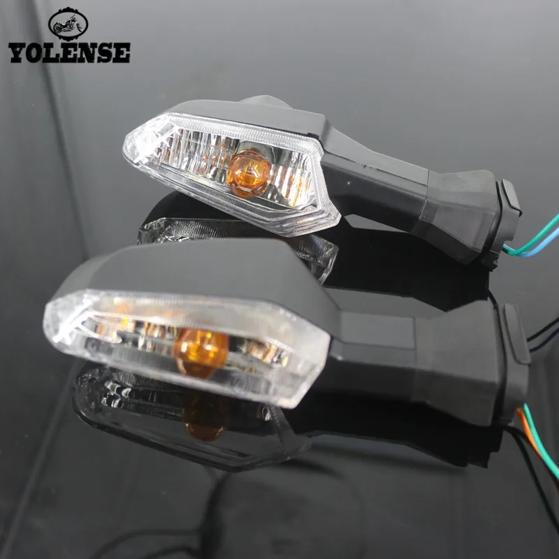clear Для KAWASAKI ZX6R ZX10R Z250SL Z1000 Z1000SX Z 1000 1000SX ZX-6R ZX-10R мотоцикла задний указатель поворота световой индикатор мигалки лампы - Цвет: clear