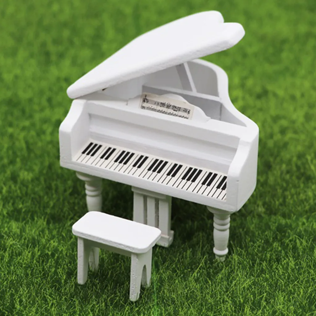 Имитация игрушечная мебель 2019 Топ миниатюрный деревянный большой рояль мини