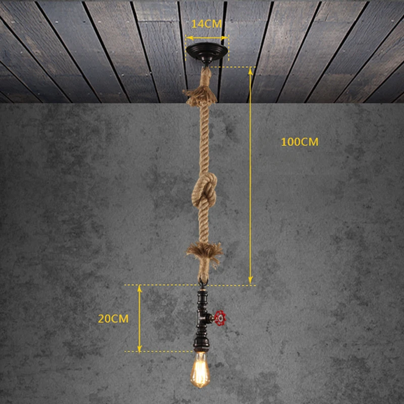 Подвесной светильник s винтажный промышленный подвесной в стиле лофта ретро для