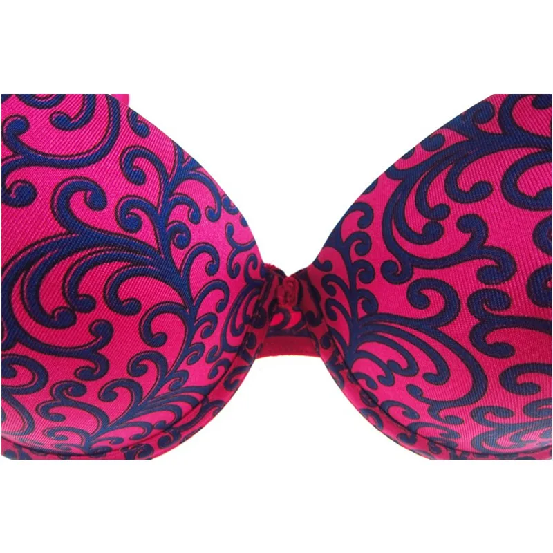 Женский бюстгальтер пуш ап с винтажным принтом|cup bra|bra blingbra tape |