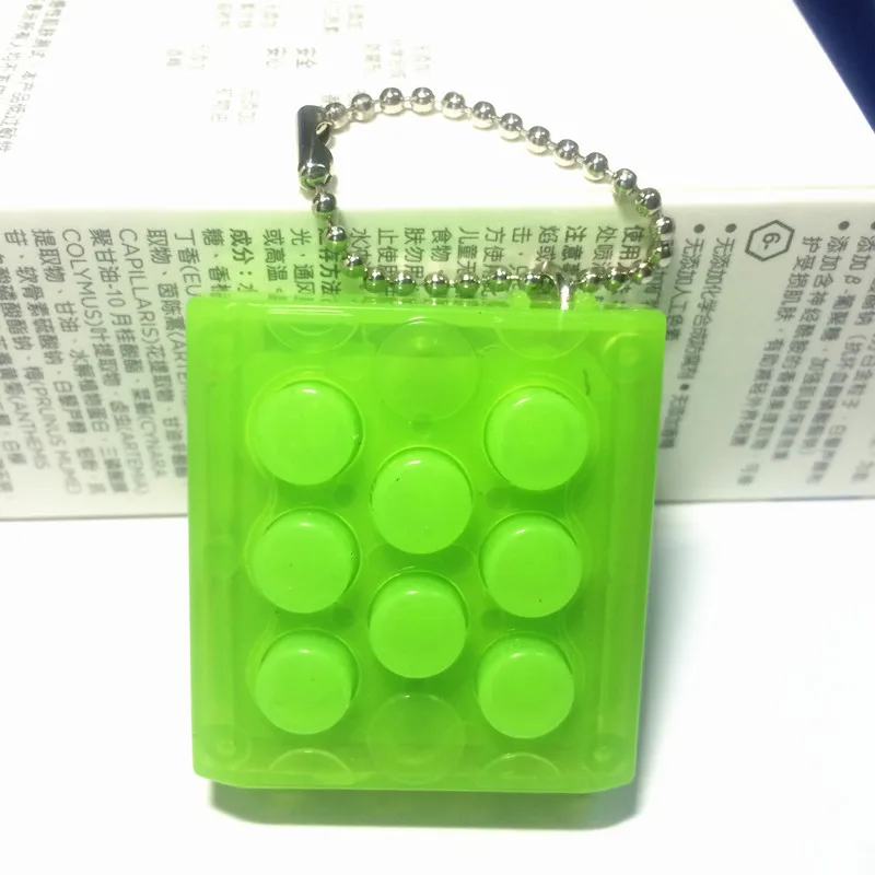 Творческий Mugen Puchi Брелок Пути Электронный Bubble Wrap Keyring Поп бесконечные воздушный