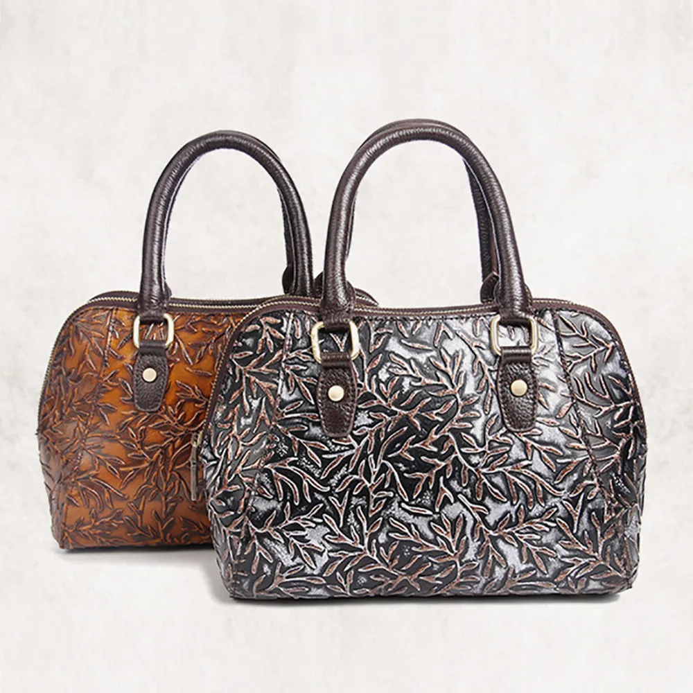 Сумка женская из натуральной тисненой кожи Повседневная офисная через плечо|luxury