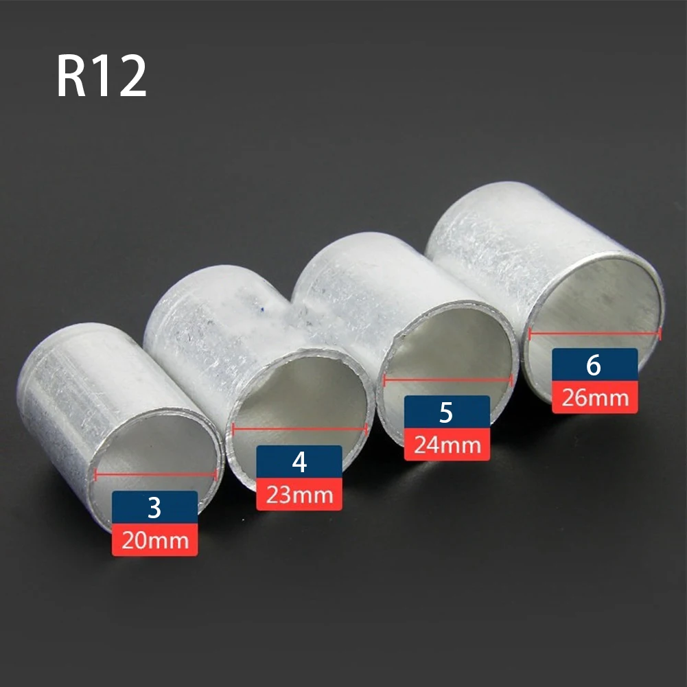 25 Pcs Thin Ferrule Modification Practical Reduced Refrigerant Connector Easy Install Aluminum Crimp Auto Air Conditioning Hose |