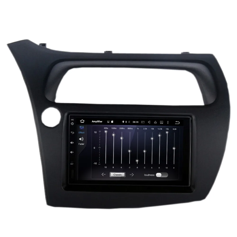 COIKA " Android 9,0 система Двойной Дин радио для Honda Civic(хэтчбек) 2006-2012 gps Navi воспроизведение BT 2+ 16G ram четырехъядерный