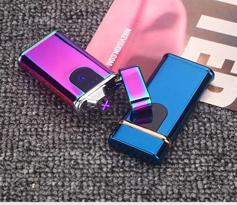 Зарядка через USB двойная дуга Электрический Дисплей количество цинковый сплав