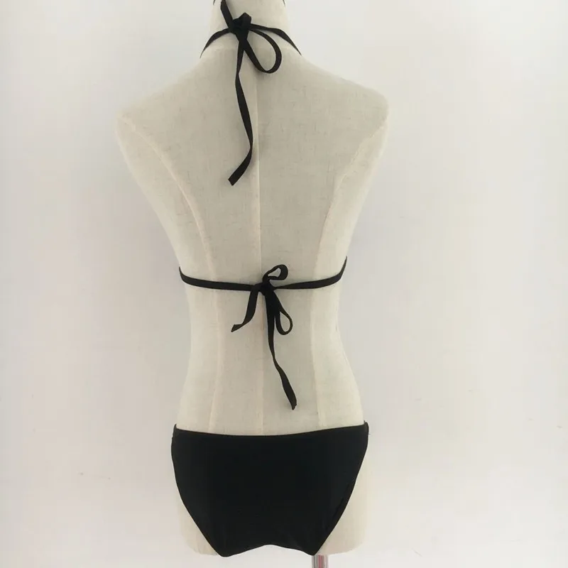 Женское винтажное бикини с завышенной талией и чашками пуш-ап | Женская одежда