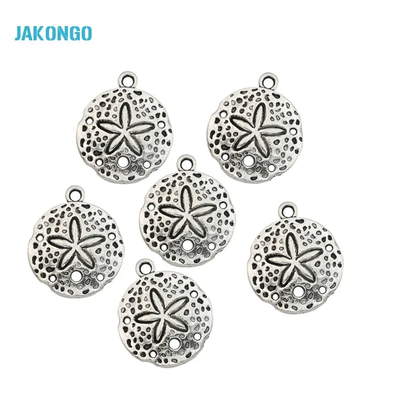 

20pcs Antique Silver Plated Starfish Shell Charms Pendants for Jewelry Making Bracelet Accessories DIY Handmade Craft 15x12mm