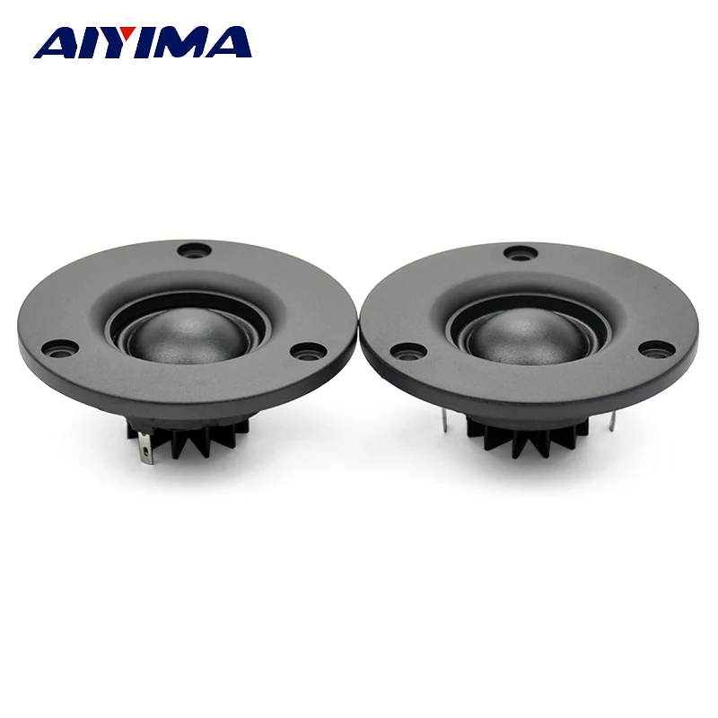Aiyima 2 шт. 74 мм HIFI твитер 6ohm 60 Вт 25 Core Шелковый аудио динамик алюминиевый радиатор N40 Сильный магнитный твитер аудио DIY