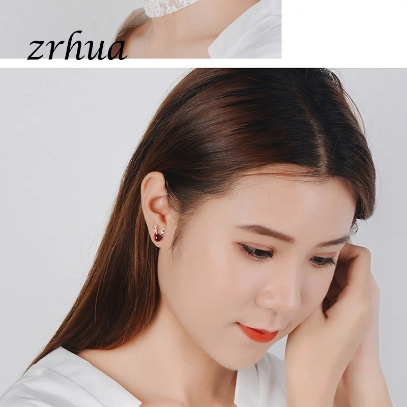 ZRHUA Милые Великолепные серьги гвоздики с животными для женщин высокое качество