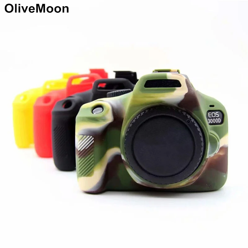 Мягкий силиконовый резиновый чехол для камеры Canon EOS 3000D 4000D | Электроника