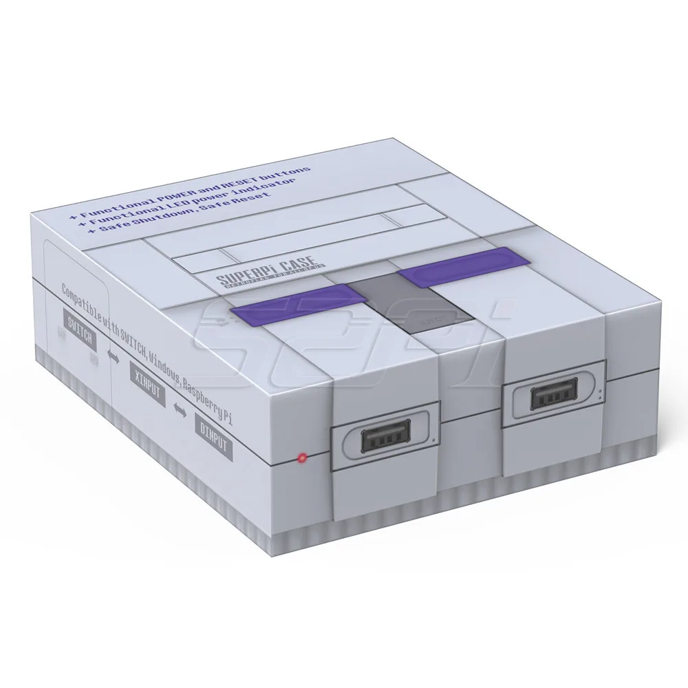 В наличии! 52Pi Retroflag оригинальный набор чехлов SUPERPi CASE U NESPi с адаптером питания 5 2.5A