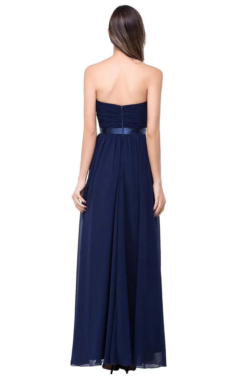 Высокое Качество Недорогое свадебное торжество платье пикантный шифон с