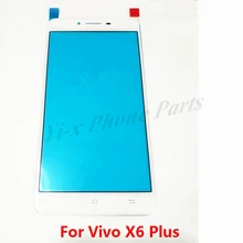50PCS/lot White Black For Vivo X6 Plus Front Glass Touch Screen Panel Mobile Phone Replacement Parts