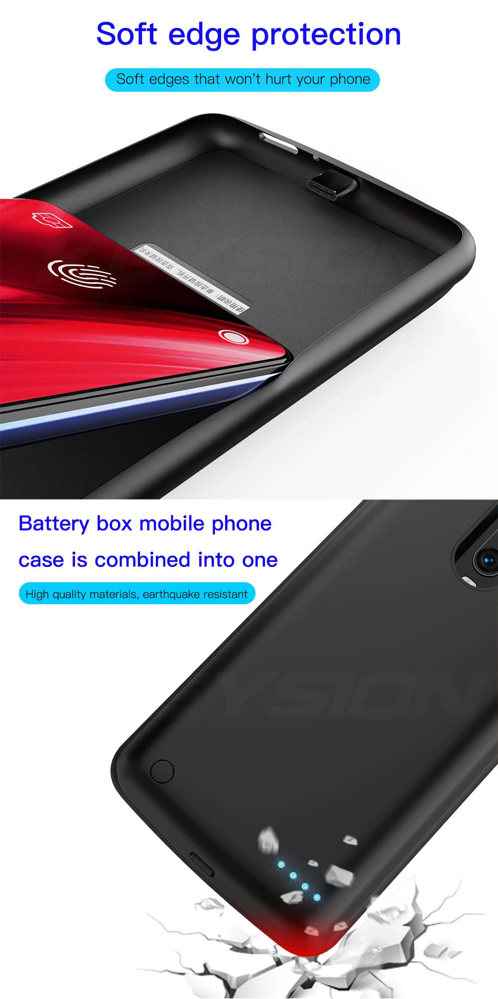 KEYSION 6500 мАч портативный чехол для аккумулятора для Red mi K20 K20 Pro аккумулятор power Bank чехол для зарядки для Xiaomi mi 9T mi 9T Pro
