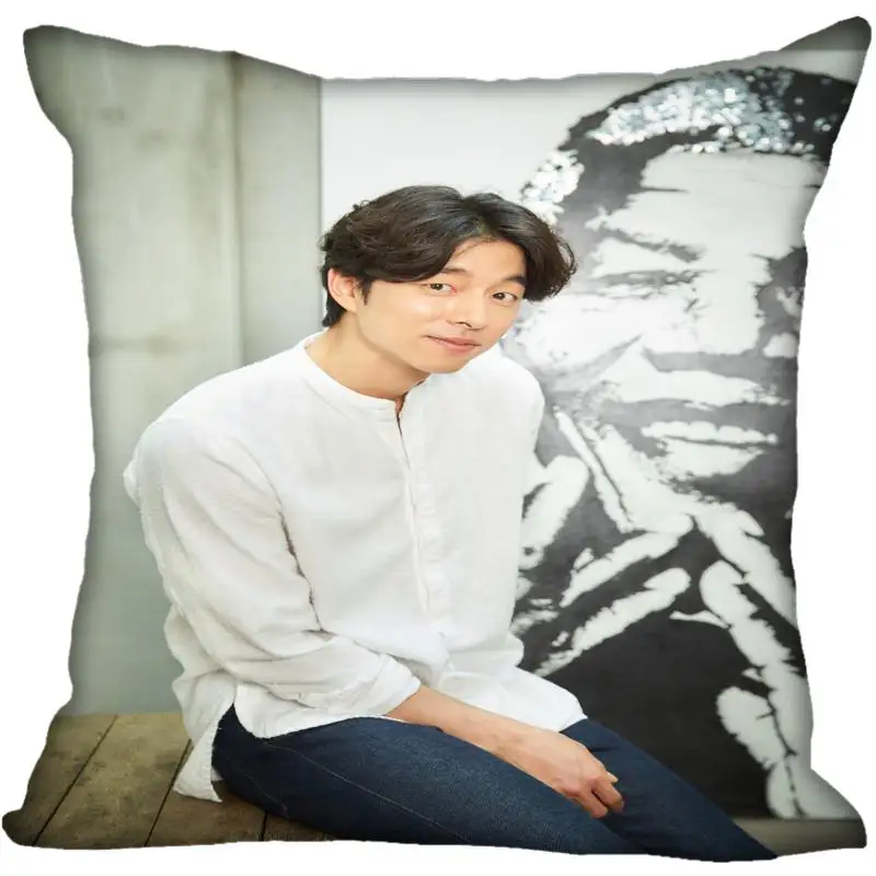 13 Новая Заказная наволочка Gong Yoo с принтом квадратная шелковая наволочка домашняя декоративная атласные Наволочки на молнии(с одной стороны - Цвет: 13