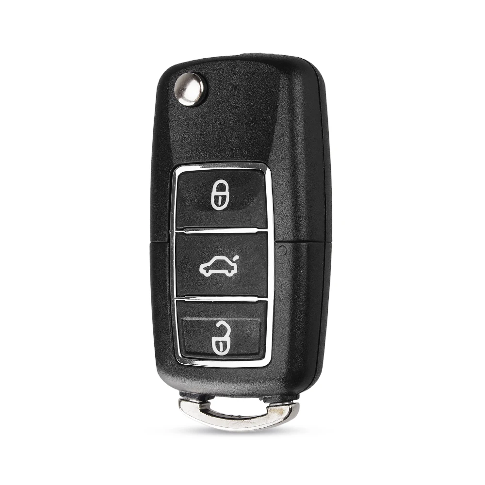 DANDKEY раскладной чехол для ключей с 3 кнопками VW VOLKSWAGEN GOLF PASSAT Tiguan Polo D25 без лезвие