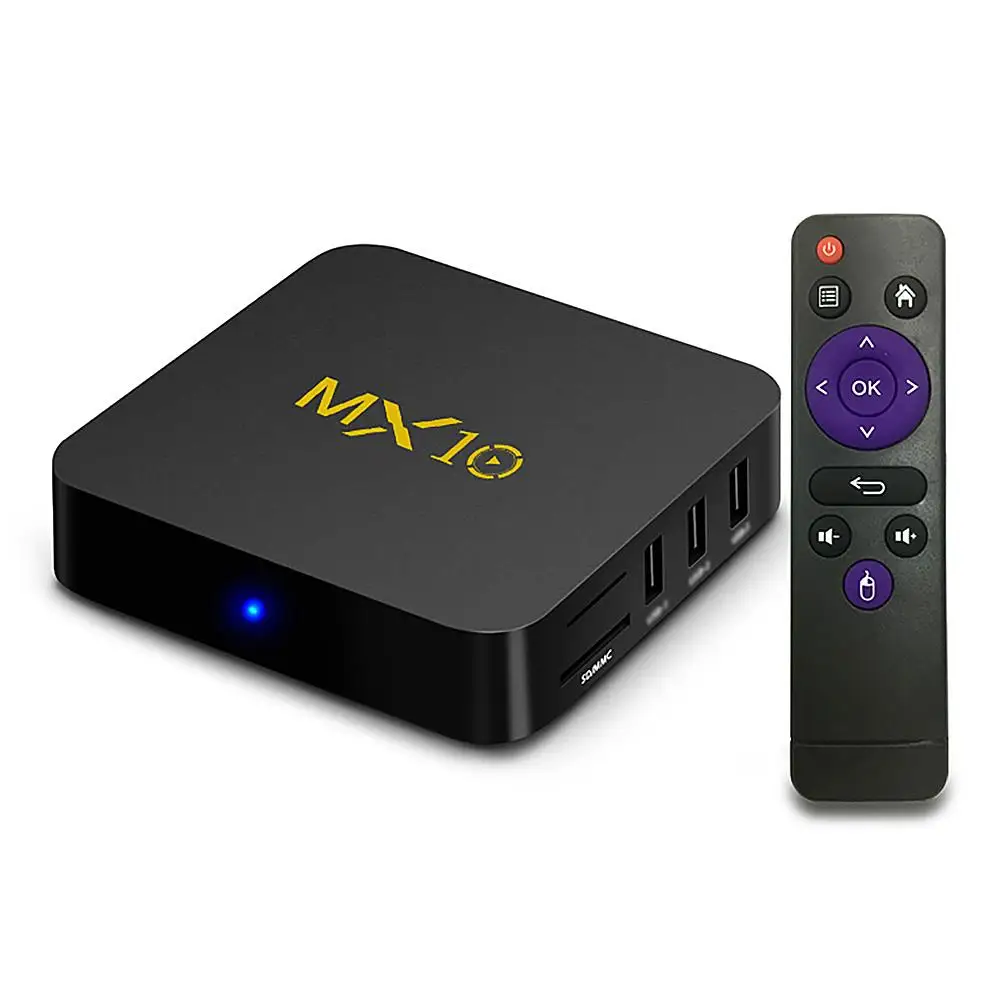 MX10 Android 7.1.2 RK3328 4 ГБ DDR4/32 eMMC К HDR smart ТВ коробка 802.1.1 b/g/n WI-FI LAN VP9 HDMI USB3.0 mini pc | Компьютеры