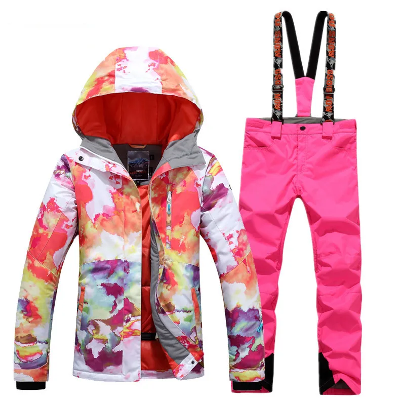 NEW Skiing suits Jackets pants women Snowboarding Sets Female winter Sportswear Breathable Waterproof Warm | Спорт и развлечения