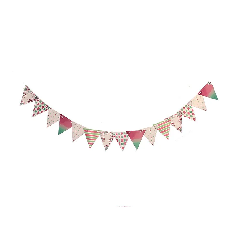 

Pearlescent Watercolor Print Banners for Graduation First Birthday Boy Party Supplies Diy Pennant for Wedding Event Decorations