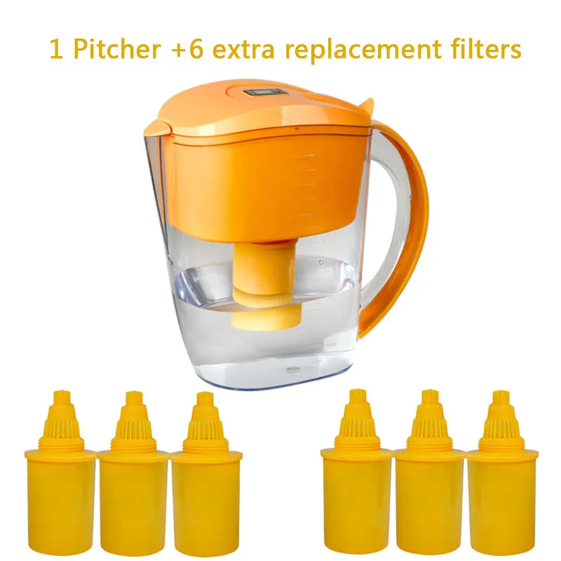 3 5л щелочной воды Кувшин фильтр и Ионизатор кувшин упаковка 7x запасные фильтры